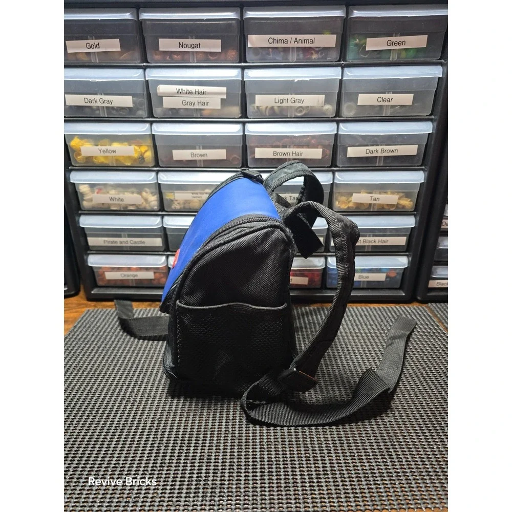 Official Nintendo Handheld Mini Backpack Travel Bag Case Black / Navy Great Cond